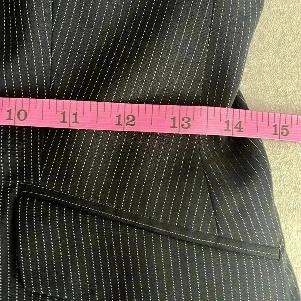 [4P]Brooks Brother Blue Pinstripe Wool  Blazer Jacket - Picture 14 of 15